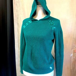 Abercrombie kids 11/12 deep Kelly green sweater
